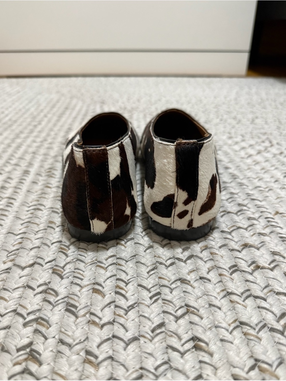 NEW Madewell The Mylie Ballet Flat in Dark Carob Multi (Cow Print Haircalf) - Picture 12 of 14